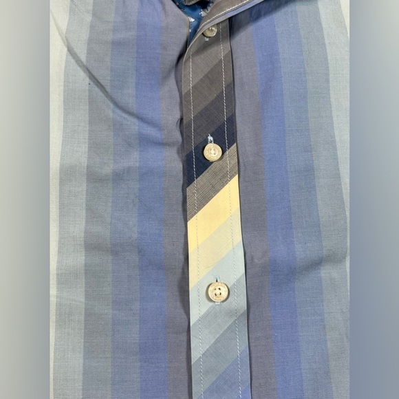 Robert Graham Large Novacheck Multicolor Flashy Collar Pattern Cuff Party Shirt - Picture 7 of 14